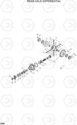 3080 REAR AXLE DIFFERENTIAL R95W-3, Hyundai