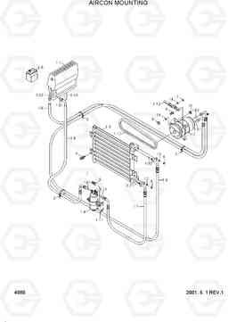 4080 AIRCON MOUNTING R95W-3, Hyundai