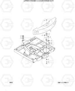 5010 UPPER FRAME & COUNTERWEIGHT R95W-3, Hyundai