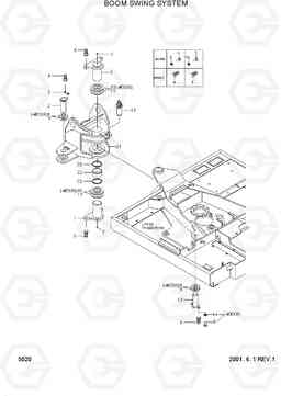 5020 BOOM SWING SYSTEM R95W-3, Hyundai