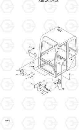 5070 CAB MOUNTING R95W-3, Hyundai