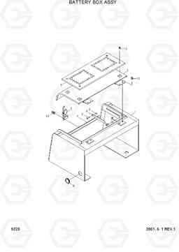 5220 BATTERY BOX ASSY R95W-3, Hyundai