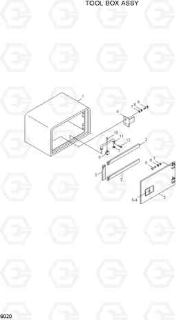 6020 TOOL BOX ASSY R95W-3, Hyundai