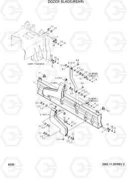 6030 DOZER BLADE(REAR) R95W-3, Hyundai