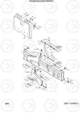 6040 DOZER BLADE(FRONT) R95W-3, Hyundai