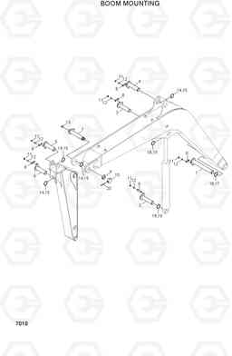 7010 BOOM MOUNTING R95W-3, Hyundai