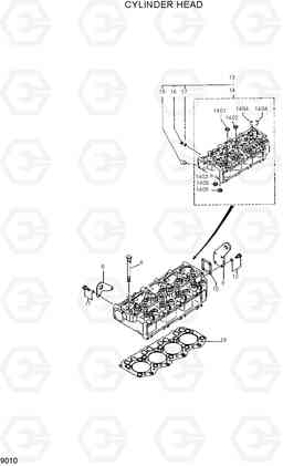 9010 CYLINDER HEAD R95W-3, Hyundai