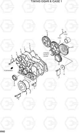 9060 TIMING GEAR & CASE 1 R95W-3, Hyundai