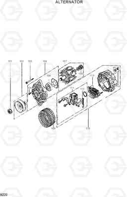 9220 ALTERNATOR R95W-3, Hyundai