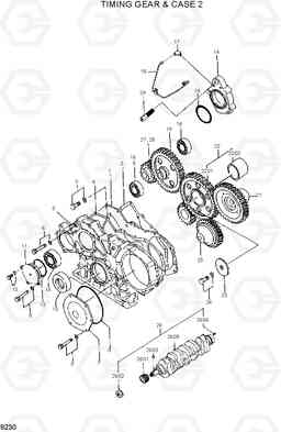 9230 TIMING GEAR & CASE 2 R95W-3, Hyundai