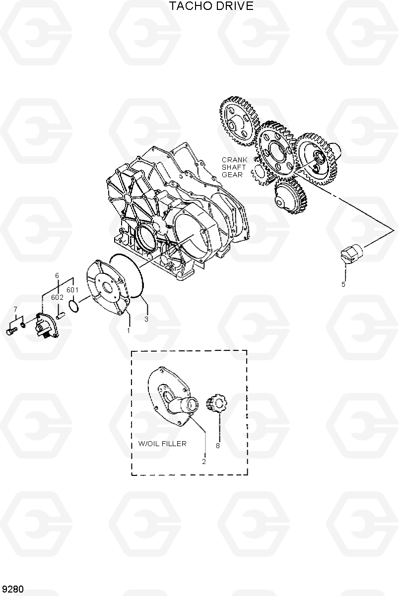 9280 TACHO DRIVE R95W-3, Hyundai