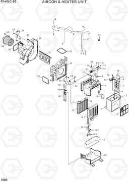 1090 AIRCON & HEATER UNIT R140LC-9S(BRAZIL), Hyundai