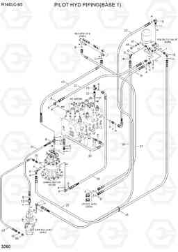 3260 PILOT HYD PIPING(BASE 1) R140LC-9S(BRAZIL), Hyundai