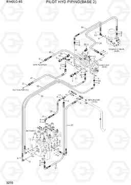 3270 PILOT HYD PIPING(BASE 2) R140LC-9S(BRAZIL), Hyundai