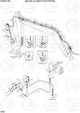 3430 QUICK CLAMP HYD PIPING R140LC-9S(BRAZIL), Hyundai