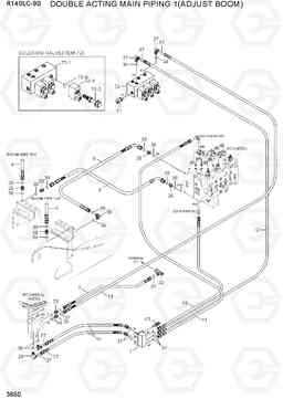 3650 DOUBLE ACTING MAIN PIPING 1(ADJUST BOOM) R140LC-9S(BRAZIL), Hyundai