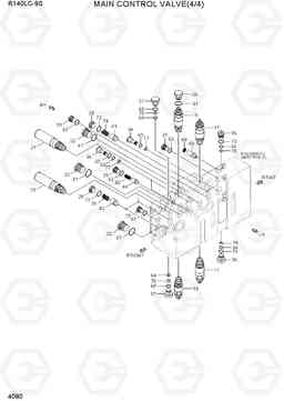 4080 MAIN CONTROL VALVE(4/4) R140LC-9S(BRAZIL), Hyundai