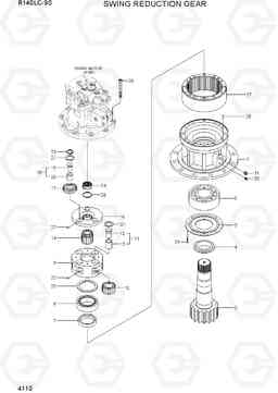 4110 SWING REDUCTION GEAR R140LC-9S(BRAZIL), Hyundai