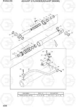 4235 ADJUST CYLINDER(ADJUST BOOM) R140LC-9S(BRAZIL), Hyundai