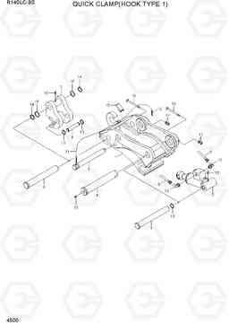 4500 QUICK CLAMP(HOOK TYPE 1) R140LC-9S(BRAZIL), Hyundai