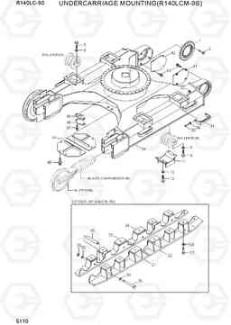 5110 UNDERCARRIAGE MOUNTING(R140LCM-9S) R140LC-9S(BRAZIL), Hyundai