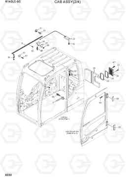 6030 CAB ASSY(2/4) R140LC-9S(BRAZIL), Hyundai