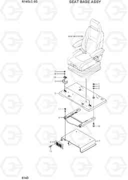 6140 SEAT BASE ASSY R140LC-9S(BRAZIL), Hyundai