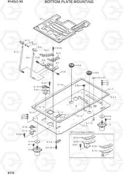 6170 BOTTOM PLATE MOUNTING R140LC-9S(BRAZIL), Hyundai