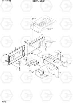 6210 COWLING 2 R140LC-9S(BRAZIL), Hyundai