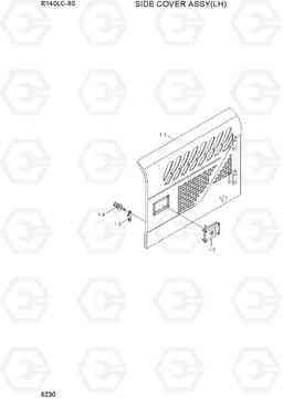 6230 SIDE COVER ASSY(LH) R140LC-9S(BRAZIL), Hyundai
