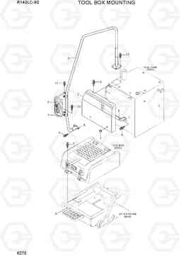 6270 TOOL BOX MOUNTING R140LC-9S(BRAZIL), Hyundai