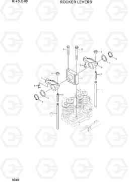 9040 ROCKER LEVERS R140LC-9S(BRAZIL), Hyundai