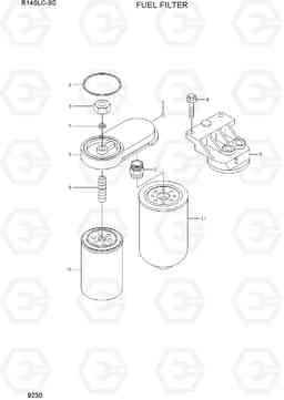 9230 FUEL FILTER R140LC-9S(BRAZIL), Hyundai