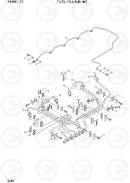 9290 FUEL PLUMBING R140LC-9S(BRAZIL), Hyundai