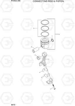 9410 CONNECTING ROD & PISTON R140LC-9S(BRAZIL), Hyundai