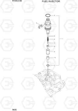 9420 FUEL INJECTOR R140LC-9S(BRAZIL), Hyundai