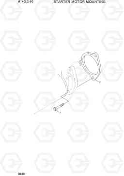 9480 STARTER MOTOR MOUNTING R140LC-9S(BRAZIL), Hyundai