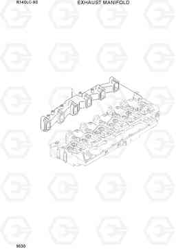 9530 EXHAUST MANIFOLD R140LC-9S(BRAZIL), Hyundai