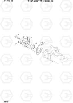 9540 THERMOSTAT HOUSING R140LC-9S(BRAZIL), Hyundai