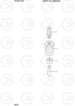 9570 VENT PLUMBING R140LC-9S(BRAZIL), Hyundai