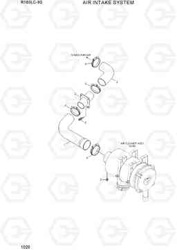 1020 AIR INTAKE SYSTEM R160LC-9S(BRAZIL), Hyundai