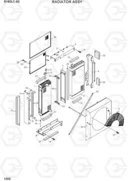 1050 RADIATOR ASSY R160LC-9S(BRAZIL), Hyundai