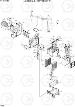 1090 AIRCON & HEATER UNIT R160LC-9S(BRAZIL), Hyundai