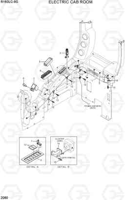 2080 ELECTRIC CAB ROOM R160LC-9S(BRAZIL), Hyundai