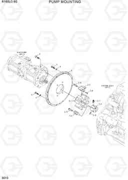 3010 PUMP MOUNTING R160LC-9S(BRAZIL), Hyundai