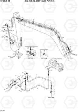 3430 QUICK CLAMP HYD PIPING R160LC-9S(BRAZIL), Hyundai