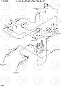 3640 SINGLE ACTING MAIN PIPING KIT R160LC-9S(BRAZIL), Hyundai