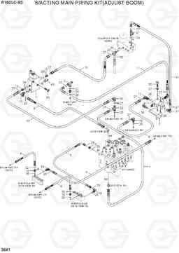 3641 S/ACTING MAIN PIPING KIT(ADJUST BOOM) R160LC-9S(BRAZIL), Hyundai