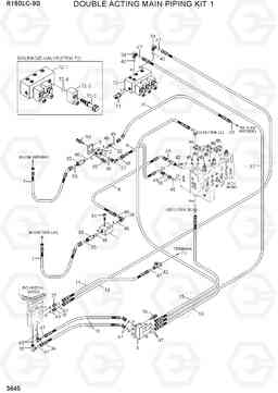 3645 DOUBLE ACTING MAIN PIPING KIT 1 R160LC-9S(BRAZIL), Hyundai