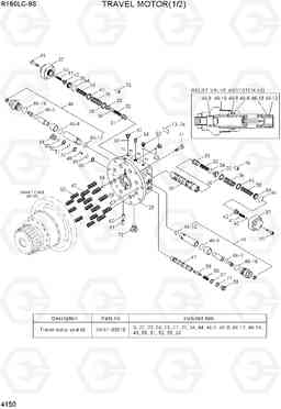 4150 TRAVEL MOTOR(1/2) R160LC-9S(BRAZIL), Hyundai